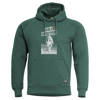 SWEATER WITH HOOD - "PHAETON SOLE SURVIVOR" - PENTAGON® - SPRING BOK GREEN