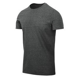 SLIM T-SHIRT - BLACK/GREY MELANGE - HELIKON