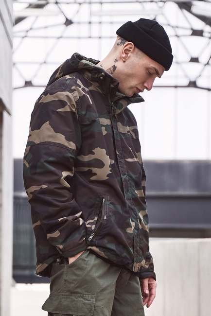 WINDBREAKER FRONT ZIP - WOODLAND - BRANDIT