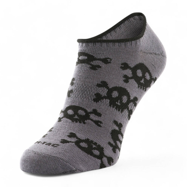 LIGHT SUMMER SOCKS - PIRATE SKULL - M-TAC - DARK GREY