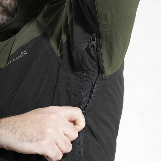 SHELL JACKET - WINDPROOF AND WATERPROOF - "MONLITE" - PENTAGON® - BLACK/GREY