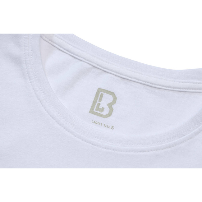 LADIES COTTON T-SHIRT -  WHITE - BRANDIT