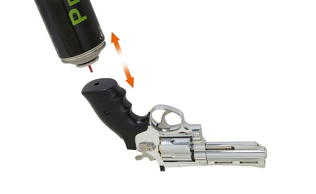 Replica Pistol HG-132C Revolver (Green Gas Powered) [HFC] 