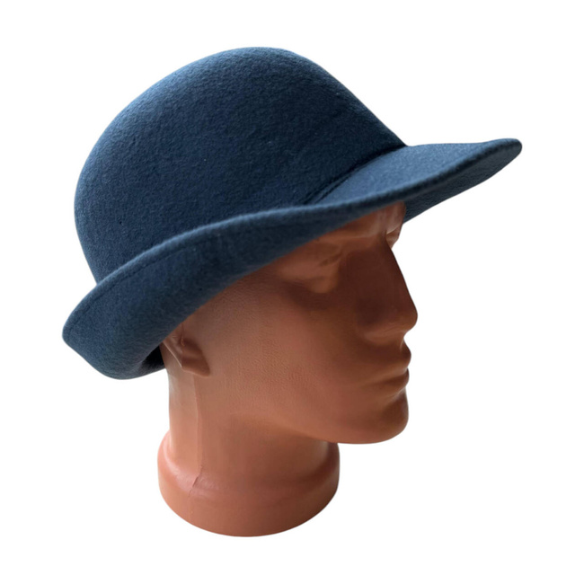 WOOLEN HAT - BLUE WITHOUT BAND - ROMANIAN ARMY MILITARY SURPLUS - LIKE NEW