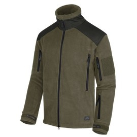 DOUBLE FLEECE JACKET - LIBERTY - Helikon Tex - OLIVE/BLACK
