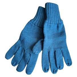 WINTER GLOVES COTTON - BLUE - MILITARY SURPLUS ROMANIAN ARMY - LIKE NEW