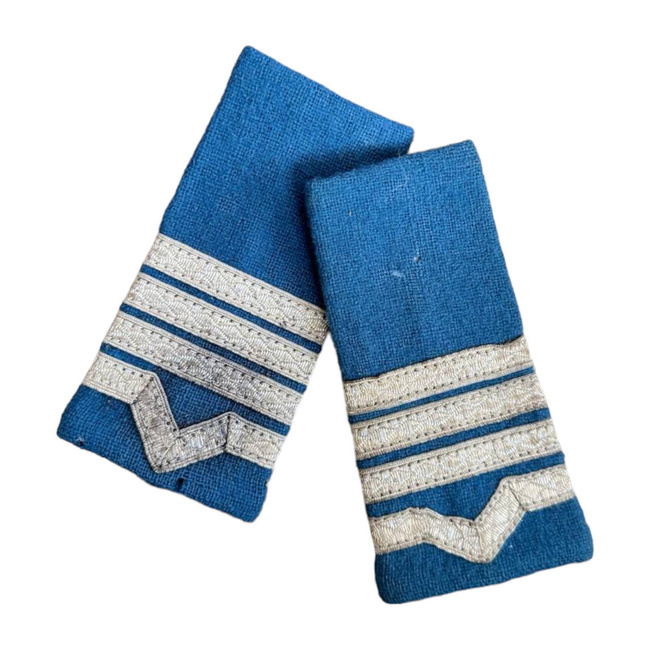 MILITARY MASTER RANKS, AVIATION - MILITARY MASTER CLASS II WITHOUT SIGN OF ARMS, BLUE CITY - MILITARY SURPLUS ROMANIAN ARMY - USED