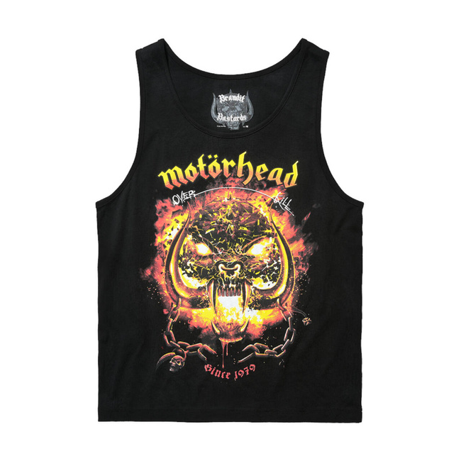 MOTÖRHEAD COTTON TANK TOP WITH OVERKILL PRINT - BLACK - BRANDIT