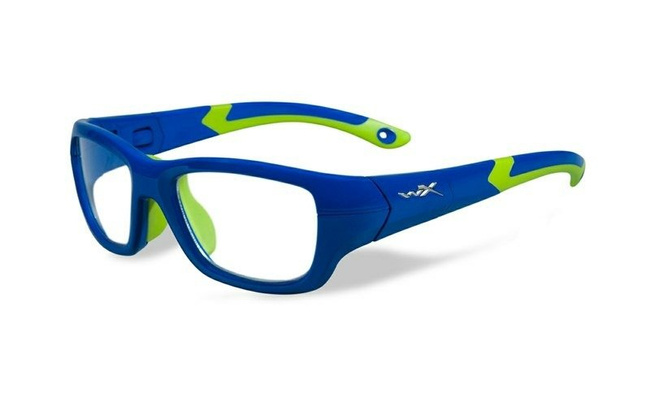 Glasses - Wileyx - FLASH Clear Royal Blue/Lime Green Frame