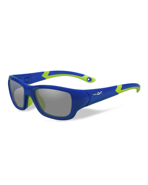 Glasses - Wileyx - FLASH Clear Royal Blue/Lime Green Frame