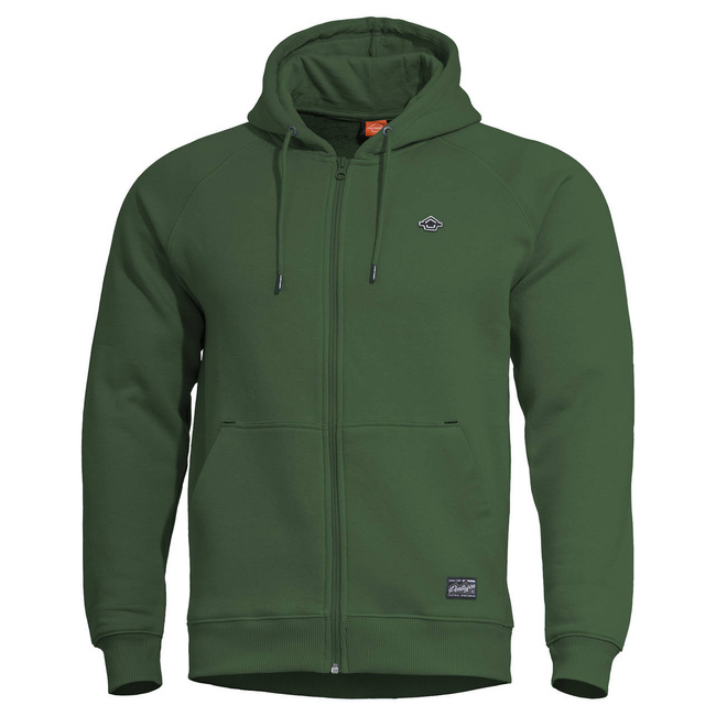 SWEATSHIRT WITH HOOD AND ZIPPER - "PHAETON" - PENTAGON® - SPRING BOK GREEN