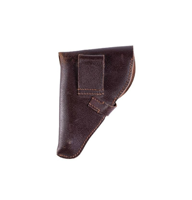 PISTOL HOLSTER 7.65, BROWN - MILITARY SURPLUS FROM THE EAST GERMAN ARMY - USED