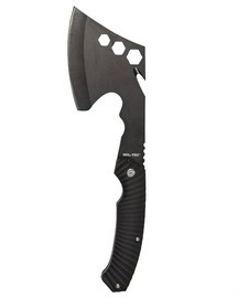 Black axe with tools and pouch