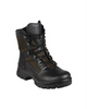 COMBAT BOOTS HOT/DAMP LEATHER/TEXT FOR MEN - MILITARY SURPLUS FROM THE GERMAN ARMY - BLACK - LIKE NEW