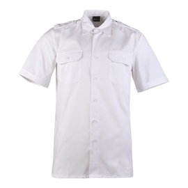 White Short SLEEVE SERVICE SHIRT