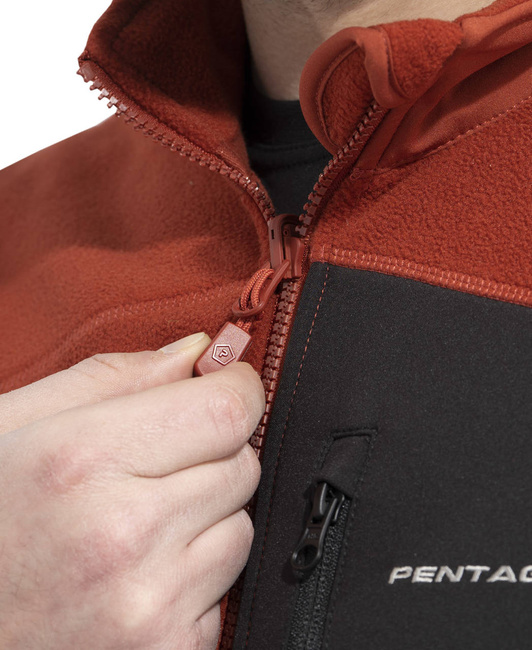 FLEECE JACKET WITH ZIPPER - ATHOS 2.0 - PENTAGON® - FOREST NIGHT GREEN