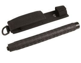 TELESCOPIC BATON WITH POUCH - BLACK - Mil-Tec - 26/65 CM