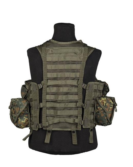 TACTICAL VEST WITH MODULAR SYSTEM AND 8 POCKETS - Mil-Tec® - FLECTAR