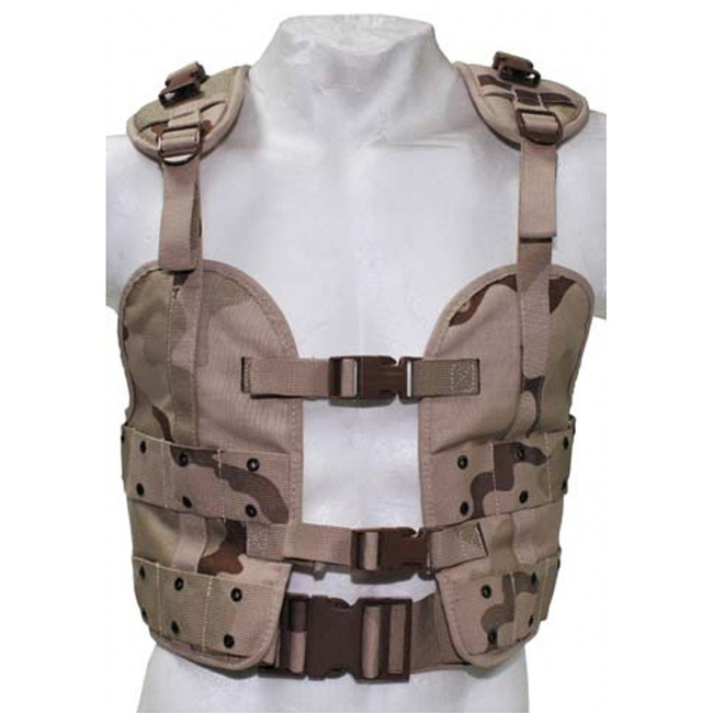 NL TACTICAL VEST - DESERT CAMO - MILITARY SURPLUS - LIKE NEW