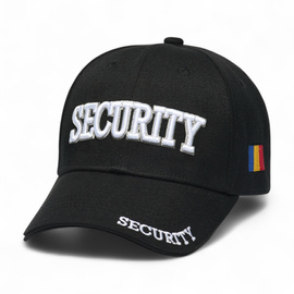CAP - SECURITY - PREMIUM QUALITY - 3D EMBROIDERY - BLACK