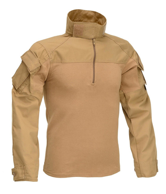 COTTON COMBAT SHIRT - COYOTE TAN