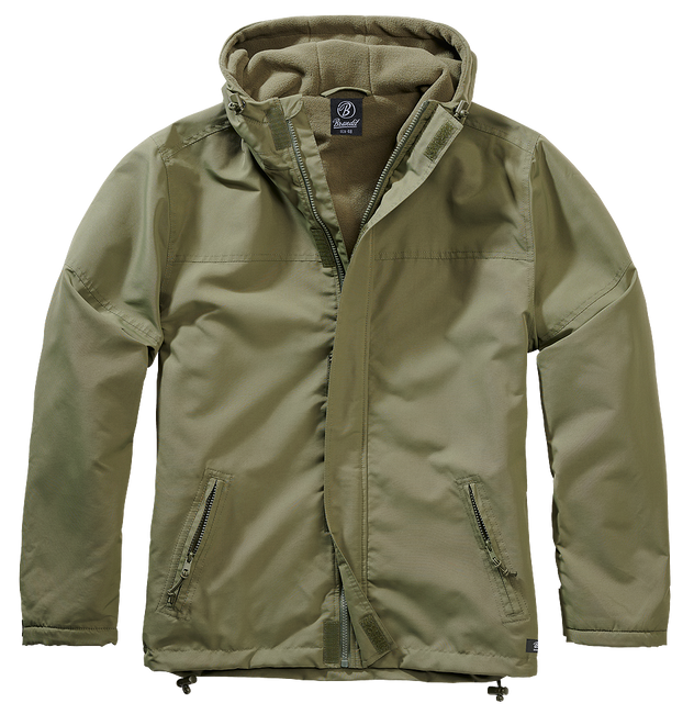 WINDBREAKER FRONT ZIP - OLIVE - BRANDIT