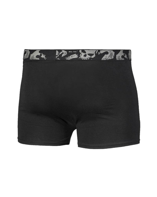 BLACK BOXER SHORTS ′SKULL′ (2ER PACK)