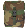 MULTIFUNCTIONAL POUCH - 16 X 22 X 9 CM - MOLLE - LARGE - DUTCH ARMY MILITARY SURPLUS - FOREST CAMO, NAVY - USED