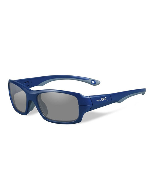 Glasses - Wileyx - FIERCE Clear Matte Blue Indigo/Grey Frame