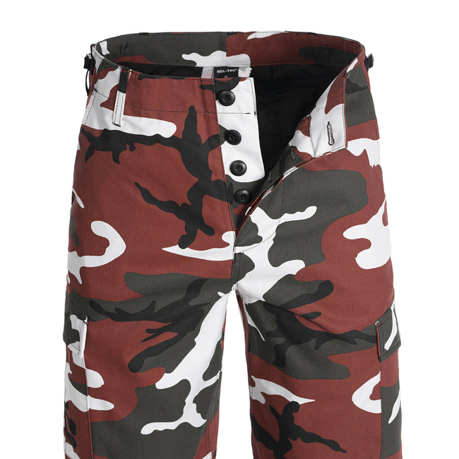 US RANGER FIELD PANTS - BDU STYLE - RED CAMO