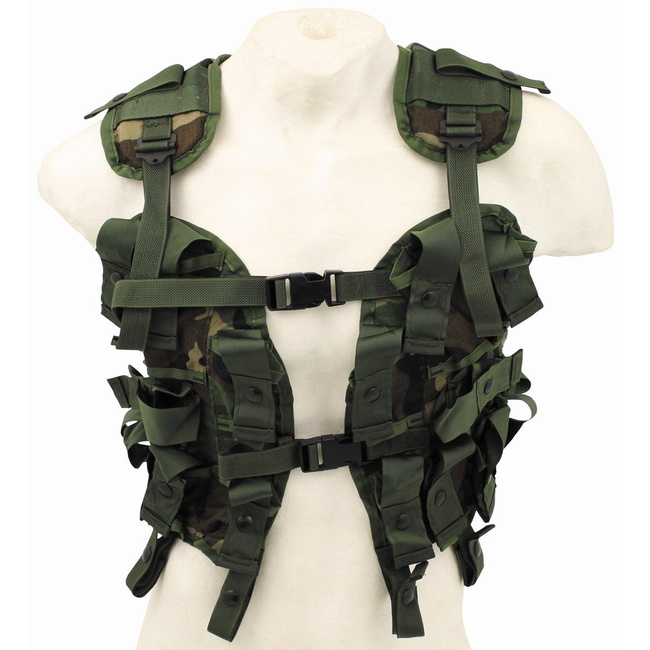 US VEST - "GRENADE CARRIER" - WOODLAND - LIKE NEW