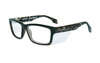 Glasses - Wileyx - CONTOUR Clear Lens Gloss Demi Black Frame