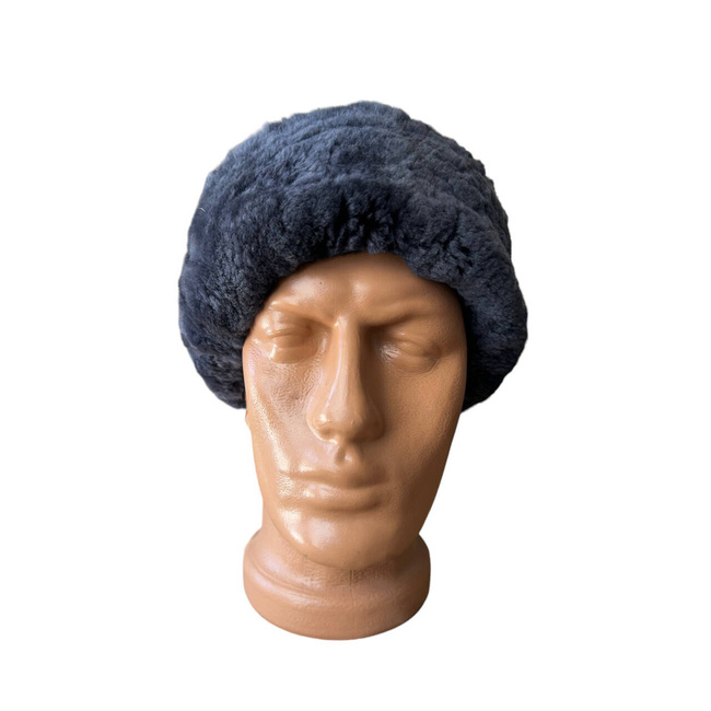 Fur hat for women, Cold War era, Romanian Army Surplus - Gray