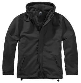 WINDBREAKER FRONT ZIP - BLACK - BRANDIT