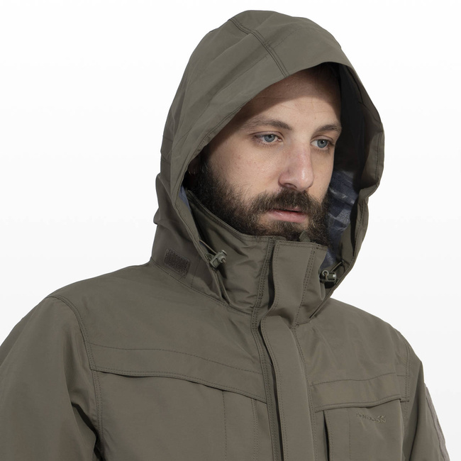 SHELL PARKA JACKET - WATERPROOF - "HURRICANE" - PENTAGON® - WOODLAND