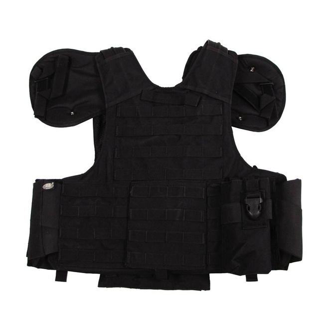 COMBAT VEST - "SWAT" - WITH QUICK RELEASE - MFH®  - BLACK