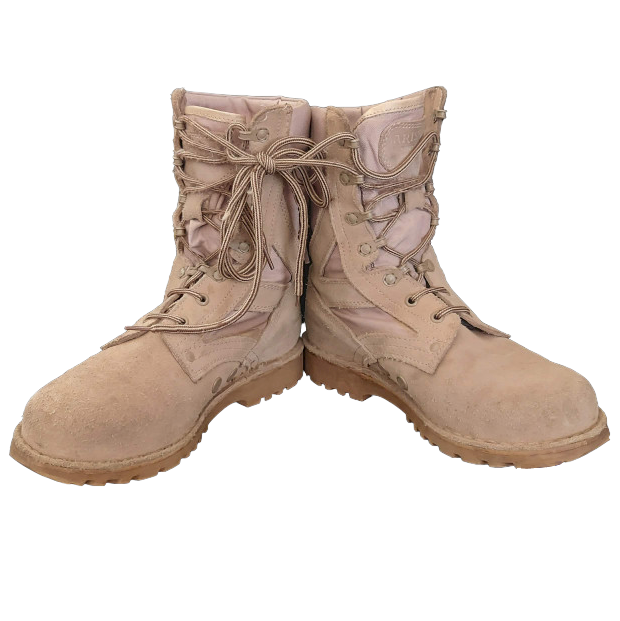 ROMANIAN MILITARY BOOTS - DESERT- LIKE NEW 