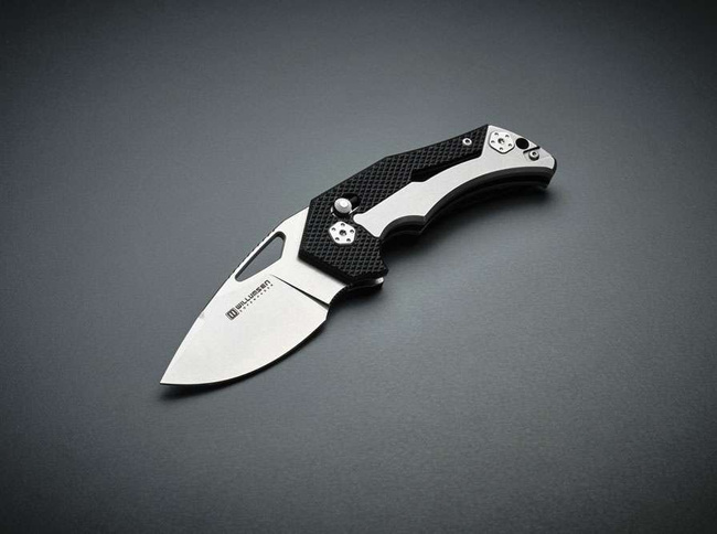 RED E STONE BLACK POCKET KNIFE - BOKER 