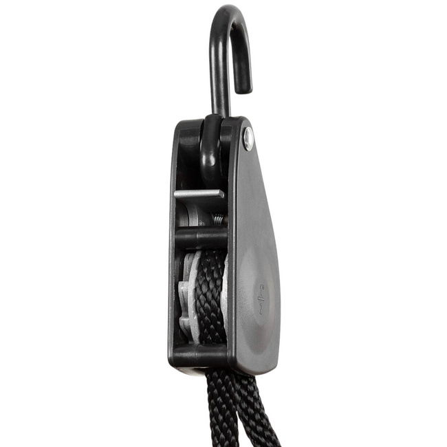 ROPE - 11 mm - 2 m - RATCHET TIE DOWN - BLACK - MFH