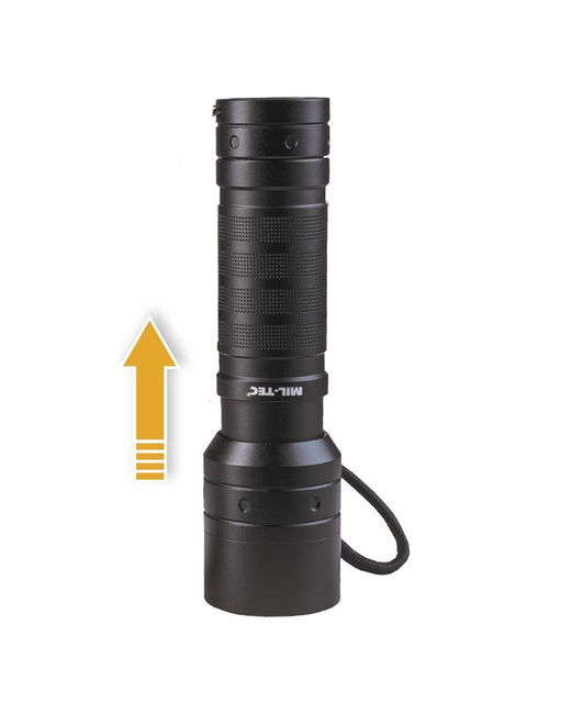 MISSION 520 FLASHLIGHT - BLACK - MIL-TEC 