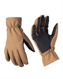 SOFTSHELL THINSULATE GLOVES - Mil-Tec - DARK COYOTE
