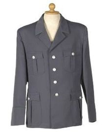 UNIFORM JACKET - MILITARY SURPLUS FROM THE EASTERN GERMAN ARMY - GREY/BLUE
