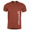 T-Shirt PENTAGON VERTICAL - Maroon Red