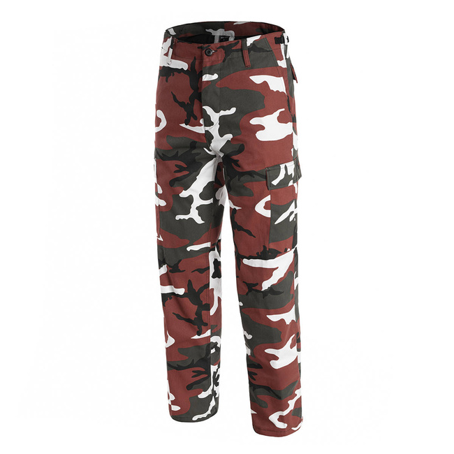 US RANGER FIELD PANTS - BDU STYLE - RED CAMO