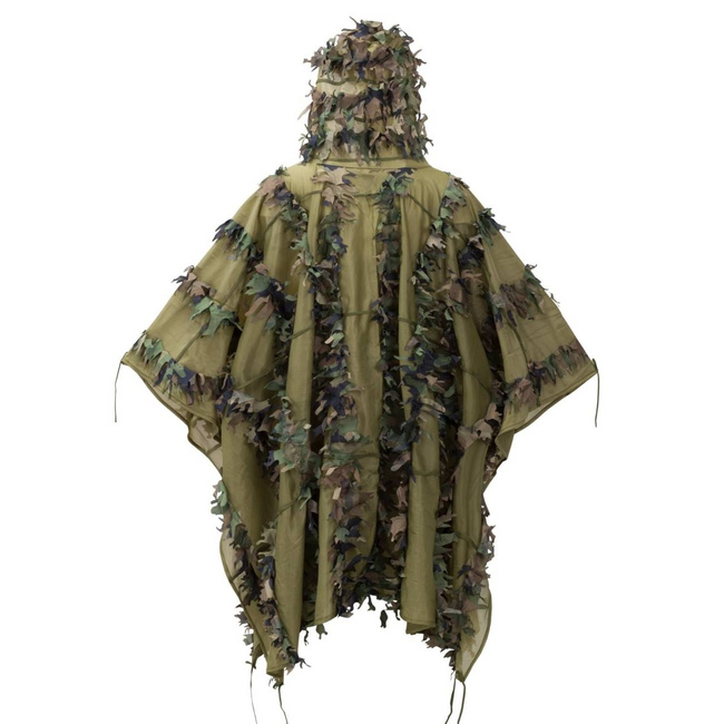 CAMOUFLAGE PONCHO - "LEAF GHILLIE®" - Helikon-Tex® - US WOODLAND