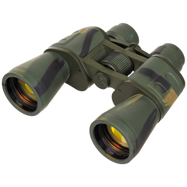 FOLDABLE BINOCULAR - 10 x 50 - RUBY LENS - MFH® - WOODLAND