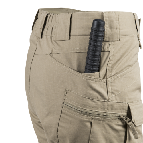 WOMEN'S URBAN TACTICAL PANTS -  UTP Resized®  - POLYCOTTON RIPSTOP - Helikon-Tex® - BLACK - LENGTH 34”