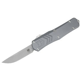 SMALL FS-X GEN II GREY DROP NOT SERRATED POCKET KNIFE - CobraTec