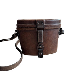 BINOCULAR CASE - 8x30 - RARE BAKELITE MODEL SOVIET ARMY MILITARY SURPLUS - USED - DEFECTIVE CAP