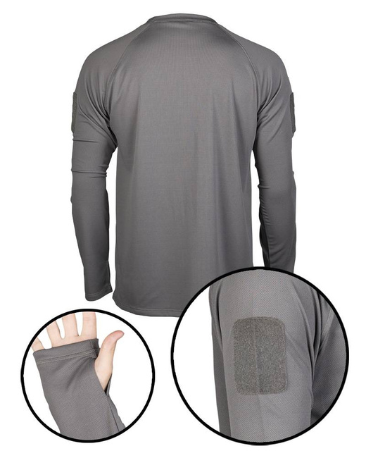 QUICK-DRYING LONG-SLEEVED TACTICAL SHIRT - Mil-Tec® - URBAN GREY